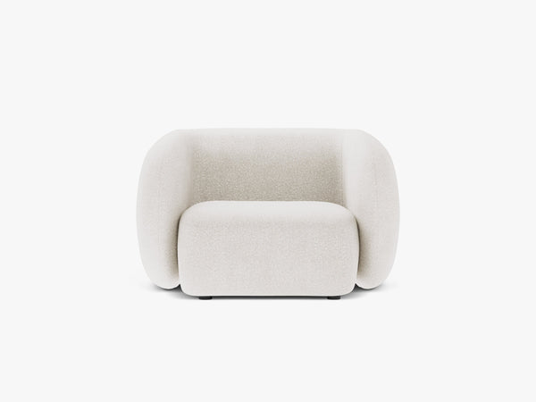 Modern Armchair with Curved Design & Soft Comfort
