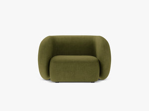 Modern Armchair with Curved Design & Soft Comfort