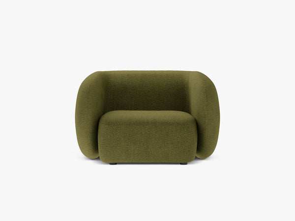 Modern Armchair with Curved Design & Soft Comfort