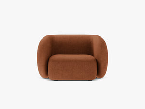 Modern Armchair with Curved Design & Soft Comfort