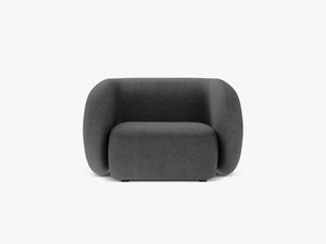 Modern Armchair with Curved Design & Soft Comfort