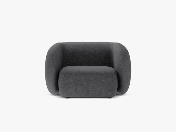 Modern Armchair with Curved Design & Soft Comfort