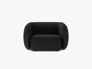 Modern Armchair with Curved Design & Soft Comfort