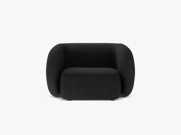 Modern Armchair with Curved Design & Soft Comfort
