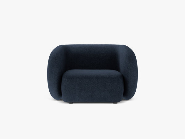 Modern Armchair with Curved Design & Soft Comfort