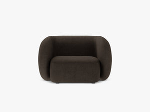 Modern Armchair with Curved Design & Soft Comfort