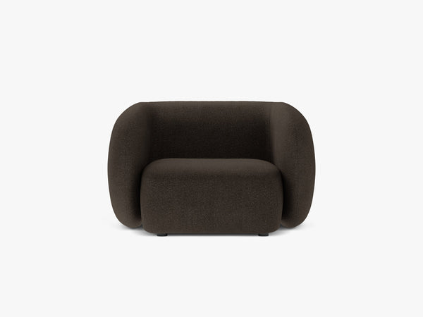 Modern Armchair with Curved Design & Soft Comfort