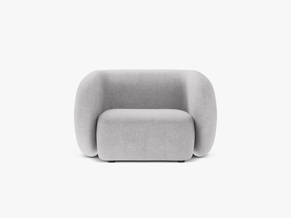 Modern Armchair with Curved Design & Soft Comfort