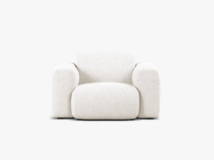 Modern Armchair with Curved Design & Soft Comfort