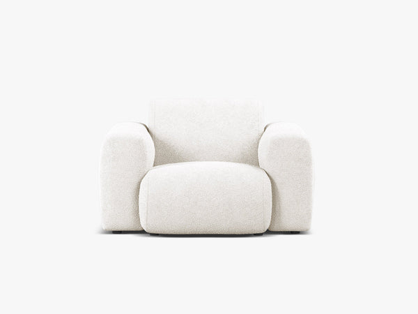 Modern Armchair with Curved Design & Soft Comfort