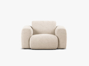 Modern Armchair with Curved Design & Soft Comfort