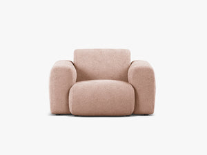 Modern Armchair with Curved Design & Soft Comfort