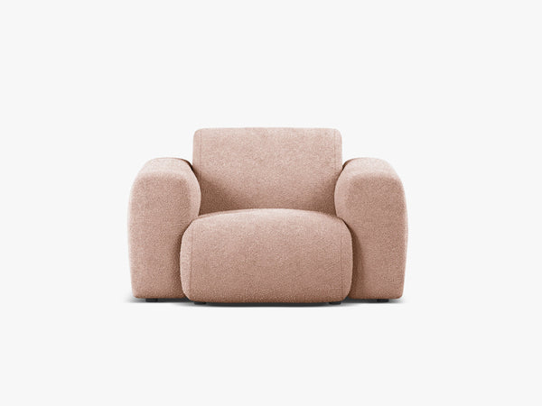 Modern Armchair with Curved Design & Soft Comfort