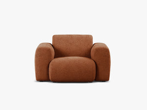 Modern Armchair with Curved Design & Soft Comfort