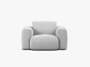 Modern Armchair with Curved Design & Soft Comfort