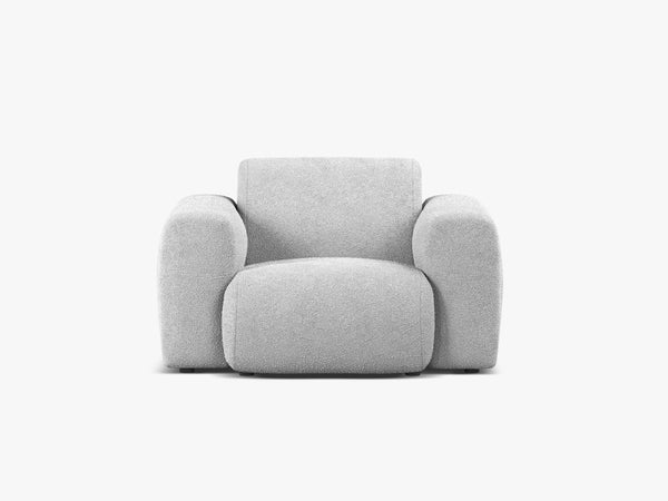 Modern Armchair with Curved Design & Soft Comfort