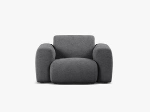 Modern Armchair with Curved Design & Soft Comfort