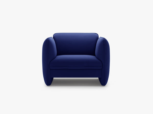 Modern Sculptural Armchair – Deep Seat Accent Lounge Chair