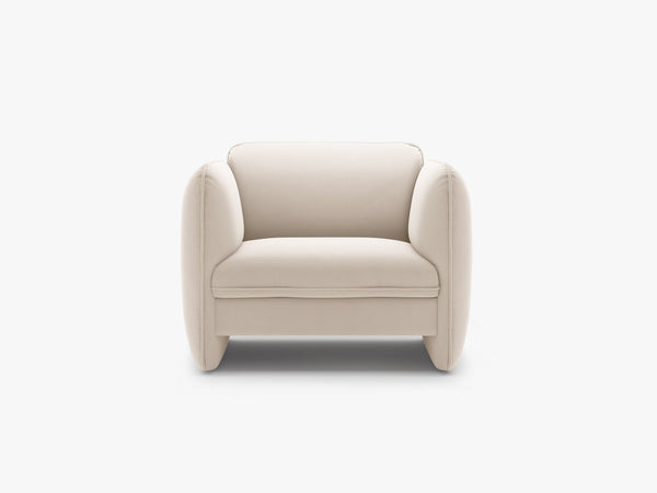 Modern Sculptural Armchair – Deep Seat Accent Lounge Chair
