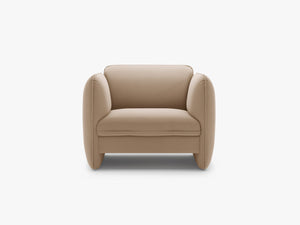 Modern Sculptural Armchair – Deep Seat Accent Lounge Chair