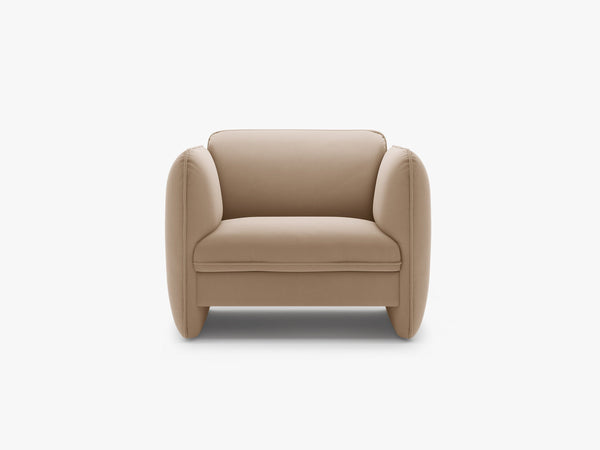 Modern Sculptural Armchair – Deep Seat Accent Lounge Chair