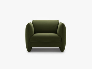 Modern Sculptural Armchair – Deep Seat Accent Lounge Chair