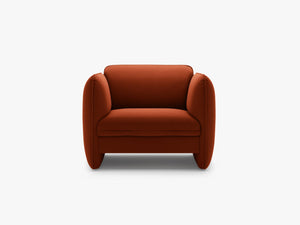 Modern Sculptural Armchair – Deep Seat Accent Lounge Chair