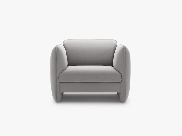 Modern Sculptural Armchair – Deep Seat Accent Lounge Chair
