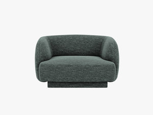 Modern Armchair with Rounded Design & Supportive Comfort