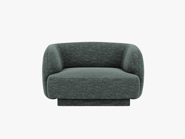 Modern Armchair with Rounded Design & Supportive Comfort