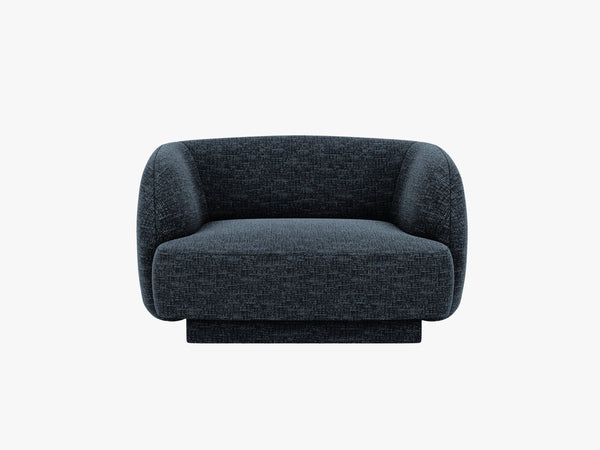 Modern Armchair with Rounded Design & Supportive Comfort