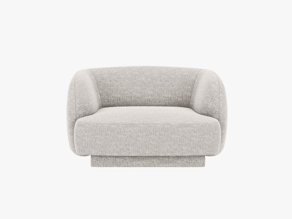 Modern Armchair with Rounded Design & Supportive Comfort