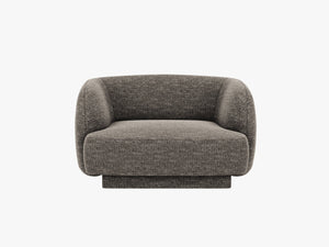 Modern Armchair with Rounded Design & Supportive Comfort