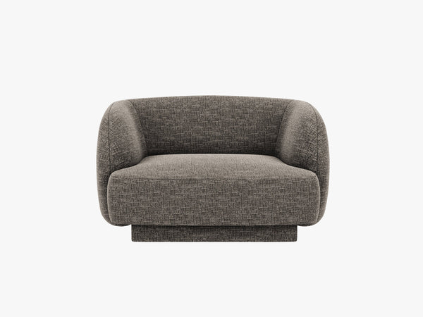 Modern Armchair with Rounded Design & Supportive Comfort