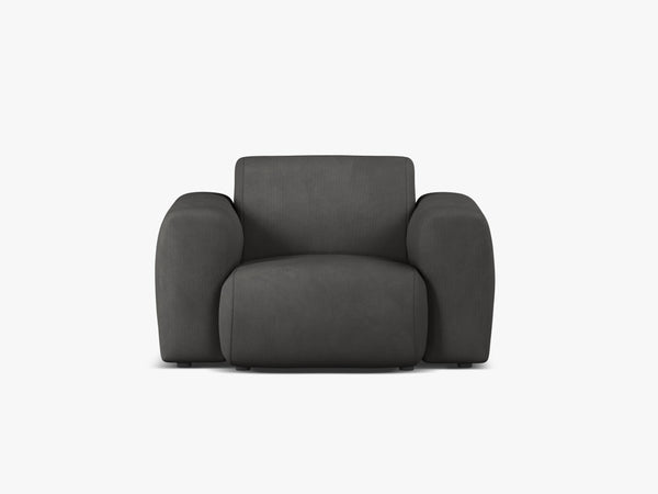 Modern Armchair with Curved Design & Soft Comfort