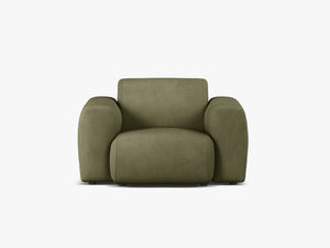 Modern Armchair with Curved Design & Soft Comfort