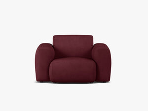 Modern Armchair with Curved Design & Soft Comfort