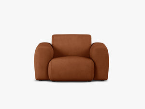 Modern Armchair with Curved Design & Soft Comfort