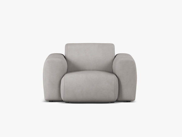 Modern Armchair with Curved Design & Soft Comfort