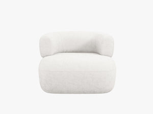 Modern Armchair with Rounded Design & Soft Comfort