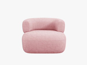 Modern Armchair with Rounded Design & Soft Comfort