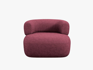 Modern Armchair with Rounded Design & Soft Comfort