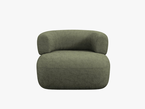 Modern Armchair with Rounded Design & Soft Comfort