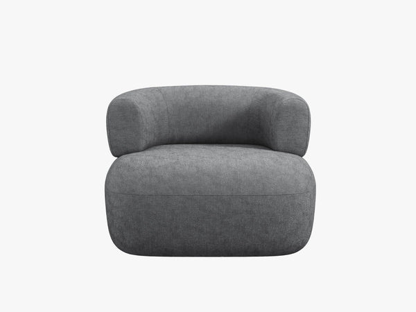 Modern Armchair with Rounded Design & Soft Comfort