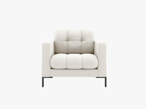 Upholstered Armchair with Quilted Design & Modern Comfort