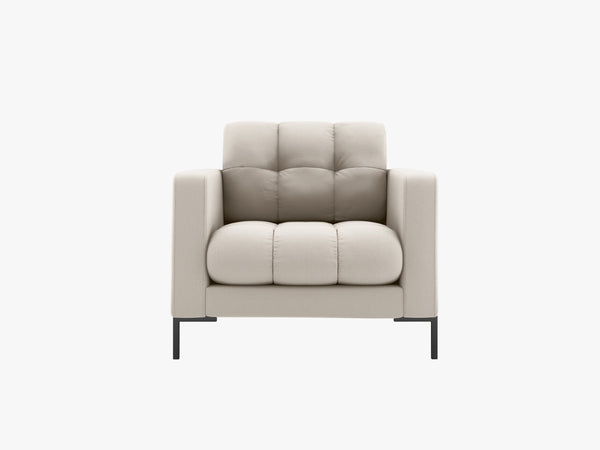 Upholstered Armchair with Quilted Design & Modern Comfort