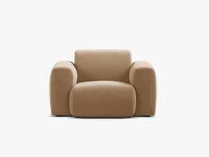 Modern Armchair with Curved Design & Soft Comfort