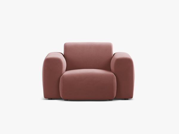 Modern Armchair with Curved Design & Soft Comfort