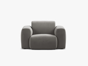 Modern Armchair with Curved Design & Soft Comfort