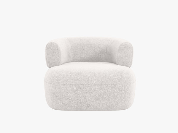 Modern Armchair with Rounded Design & Soft Comfort